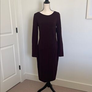 Splendid Elegant Long Sleeve Purple Dress